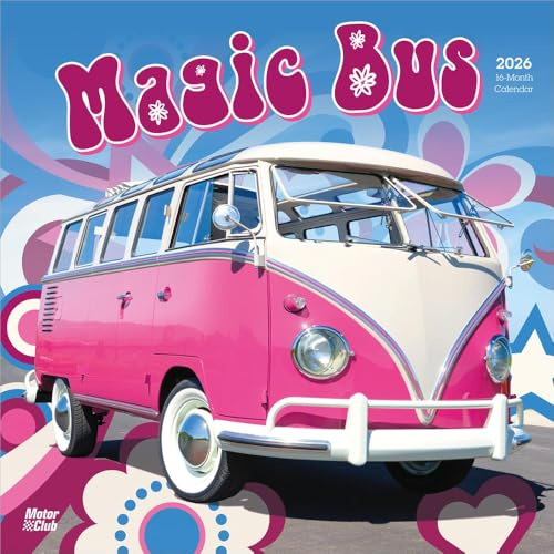 Magic Bus – Magischer Bus 2026 – 16-Monatskalender: Original BrownTrout-Kalender [Mehrsprachig] [Kalender] (Wall-Kalender)