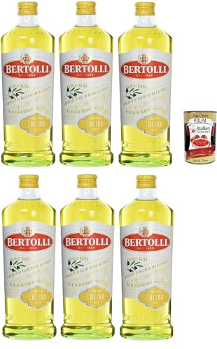Bertolli Olivenöl “Cucina” – Mischung aus raffiniertem & nativem Olivenöl, ideal zum Braten & Kochen bis 210 °C, mild & vielseitig, mediterrane Küche, 1 L Glasflasche + Italian Gourmet polpa 400g