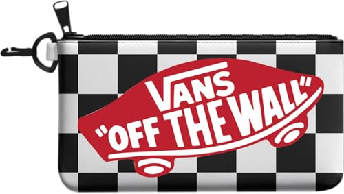 Vans Off The Wall Geldbörse mit Reißverschluss, Schwarz, schwarz/weiß, OS