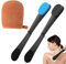 3 Pcs Sun Cream Applicator, Lotion Applicator For Back, Sunscreen Applicator, Sun Buddy Applicator, Rose And Caramel Tan Remover, Sunscreen Cream, Reusable Back Tanner Tool For Hard-To-Reach Areas