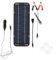 GLFLOW Pannello solare da 30 W, 12 V, kit caricabatterie con ventose, per auto, camper, barca, uscita USB, impermeabile IP65