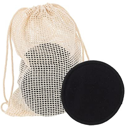 GOOHOCHY 16pcs Reusable Facial Wipes Bamboo Fiber Makeup Remover Pads for Women and Deep Pore Cleaning Suitable for Oily and Combination Skin with Cotton Mesh Bag