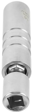 TOYANDONA Magnetische Zündkerzen nuss mit Gelenk Dünnwandig aus Metall für Auto Reparatur Magnetische Aufnahme für Sicheren Halt Kompakt und Flexibel für Einfache Zündkerzenmontage