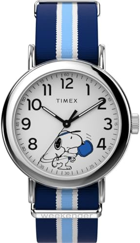 Timex Unisex Analog Quarz Armbanduhr Peanuts Weekender Pickleball