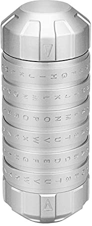 YWBL-WH Mini-Codeschloss aus Cryptex-Aluminiumlegierung mit ILOVEU-Standardpasswort, 125 Mm Länge, Valentinstag, Romantisches Geburtstagsgeschenk für Paare