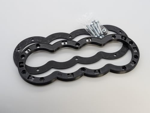 Badge Mount for Audi Honeycomb Grill, 285mm, Universal Fit | Full Installation Kit and Rear Mounting Plate