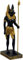 YTC Anubis ägyptischer Gott stehend schwarz-Gold 17,5cm