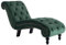 vidaXL Chaiselongue Relaxliege Liegestuhl Liegesessel Komfortliege Loungesessel Sesselliege Relaxsessel Schlafsofa Recamiere Lounge Grün Samt