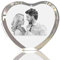 Personnalisé verre photo 2D/3D Laser gravure gravé cristal verre Photo cadre Photo saint valentin mariage cadeau de collection (75 x 95 mm)
