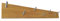 ICEBORN Garderobenleiste Wandgarderobe Massivholz Eiche geölt Edelstahl Größe L Manufaktur (Eiche 800mm)