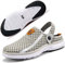 Sabots Mules Homme Femme Sandales Chaussures de Jardin Respirant Amants Pantoufles D'Été Aquatiques de Plage Piscine Chaussons Gris Clair 41