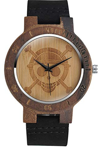 SUPBRO Herren Uhren Holzuhr Holz Armbanduhr Klassik Analoge Quarzwerk Uhren Unisex Unendlichkeit Leder Armband Damen