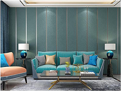 ZZDXL Tapeten Nordisches Grün Tapete Vliestapete 10 M X 0,53 M,3D Tapete Für Schlafzimmer Wohnzimmer Oder Küche,Modern Klassisch Elegance Tapete Kinderzimmer,Wandtapete Jungen Mädchen