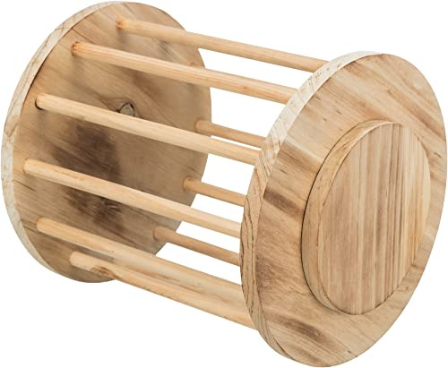 Heuraufe mit Deckel, Holz/geflammt