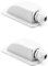 QWORK Pssacavo per Tetto, IP68 Impermeabile 1 Via Cavo di Ingresso Resistente agli Agenti atmosferici, per Camper Caravan Barca Solare, passacavo ABS, 2 Pezzi