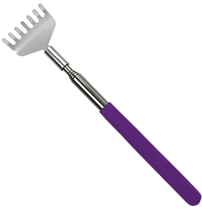 Rückenkratzer, Edelstahl Teleskop Rücken Kratzer, Teleskop Rückenkratzer, Back Scratcher, von 20cm bis 68cm ausziehbar, für Haus, Reise und Büro