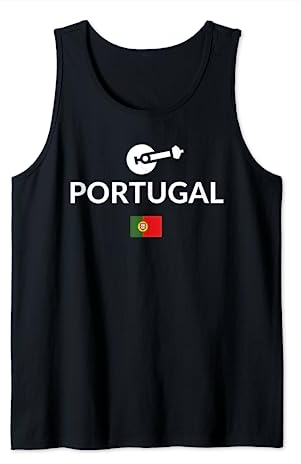 Portugal Flagge Portugiesische Gitarre Fado Gitarre Outdoor Trip Tank Top