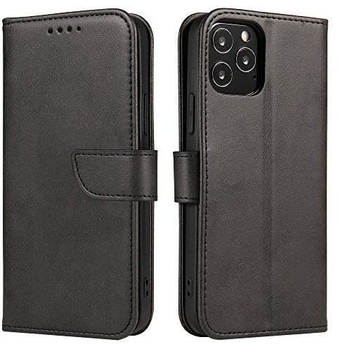 COFI 1453 Premium Magnet Case Buch Tasche Schutzhülle aufklappbare Hülle Standfunktion Zubehör kompatibel mit Motorola Moto E13 Schwarz