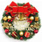Weihnachtskranz, 30 cm, Weihnachtsdekoration, Kranz für Tür, Weihnachtsgirlande mit Glocken, Schleife, Weihnachtsdekoration, Urlaub, Party, Hochzeit, Zuhause, Garten, Dekoration, Winter, Weihnachten,