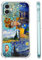 malegaon Van Gogh Paintings Collage Case for iPhone 11,Starry Night Pattern Case, Soft TPU Protective Cover for iPhone 11