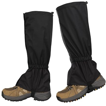 Runstarshow Hiking Gaiters for Men Women Waterproof Walking Gaiters Leg Gaiters Snow Boot Gaiters Waterproof Shoe Covers Snowproof Overshoes Adjustable Leg Cover Accessories Hiking Ski Hunting