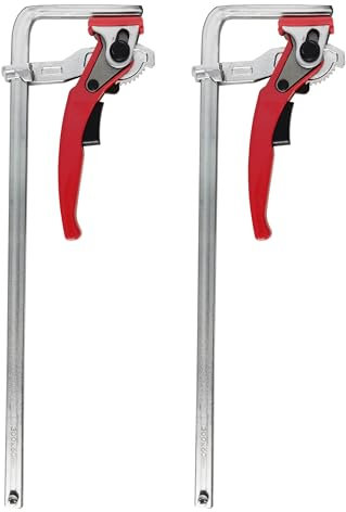 300x60mm F Clamp Release Ratcheting Rail Clamp Track for MFT Table and Track Saw Rail System