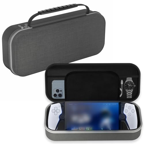 Case Compatible with PlayStation Portal - Portable Travel Carry Case with Mesh Pocket Fit for PS5 Portal - Shockproof Protective Case Storage Bag Fit for PS Portal (No Stand)