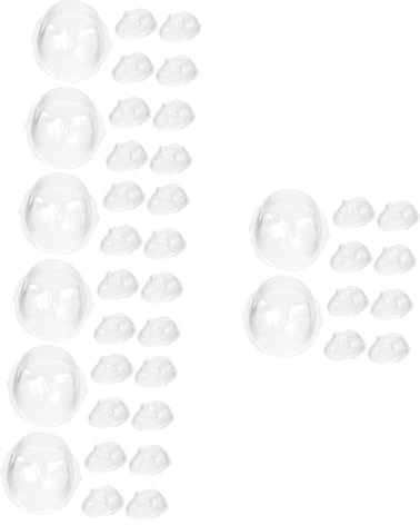 TOYANDONA 40 Pièces Masque De Poupée Bouclier De Masque Facial en Plastique Matières Plastiques Mini Housse pour Poupée Complet Mini pour Poupée Nain De Jardin Petit Accessoires