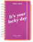 Kate Spade New York Planer 2024-2025 Wochen- und Monatsplaner Mittelplaner August 2024 - Dezember 2025, Hardcover Spiralplaner, Tagesplaner mit Monatskalender, Aufklebern, Taschen, Your Lucky Day