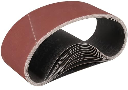 STEBRUAM Nastri Abrasivi 100x 610 mm,12PCS 400 grana Levigatrice a Nastro