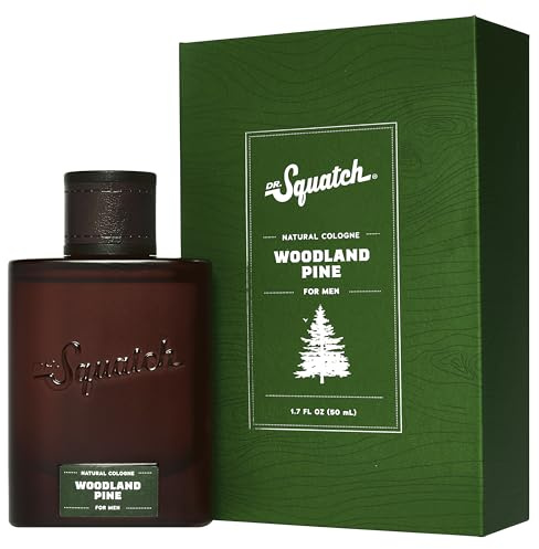 Dr. Squatch Men's Cologne Woodland Pine - Natural Origin Fragrance - Manly Fragrance of Pine, Cypress, and Vetiver - Inspired by Pine Tar Bar Soap