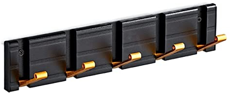 MLLNPP Wandhaken Kleiderhaken Wandgarderobe Garderobenständer Wandgarderobe mit 5 handelsüblichen ausziehbaren Haken, platzsparende Hakenleiste für Eingangsbereich Flur Garderobenhaken