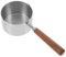 SUPVOX Dog Cat Food Scoop Measuring Cup, 250ml Stainless Steel Food Feeding Spoon with Wood Handle Food for Dogs Cats Birds and Rabbits Pet