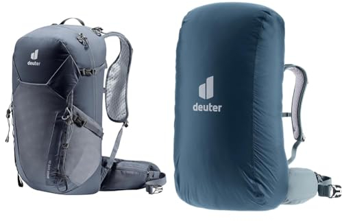 deuter Speed Lite 25 leichter Wanderrucksack & Unisex-Adult Raincover I Regenhülle, ara, 20-35 L