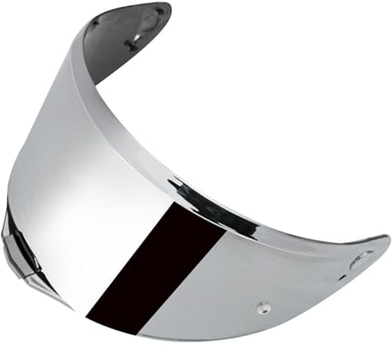 VCOROS Visiera Casco,Visiera Lente Per FF811/VECTOR II/Citation II,Sostituzione della Visiera della Lente del Casco del Parabrezza del Motociclo,Accessori per Caschi da Moto (Argento cromato)