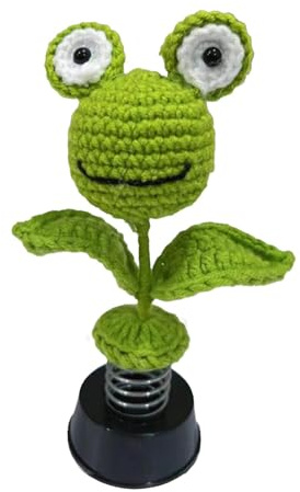Autozubehör Armaturenbrett Dekorationen - Schütteln Sonnenblume Frosch Ente Armaturenbrett Auto Dekorationen - Tanzende Figuren Animierte Bobble Dancer Cartoon, Ästhetisches Zubehör für Auto Innenraum