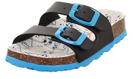 Superfit Jungen Fussbettpantoffel Hausschuh, Blau Mehrfarbig 8160, 29 EU