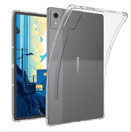 GIOPUEY Funda para Lenovo Idea Tab Pro 12.7, Carcasa Trasera de TPU Suave, Cubierta Delgada, Protección con Airbag, Case Compatible con Lenovo Idea Tab Pro 12.7-Transparente