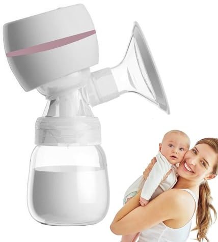 Electric Breast Pump, Automatic Milk Extractor, No-Hands Nursing Supply, Smart Breastfeeding Tool, Portable & Rechargeable Pump 5.12 x 3.46 x 7.76 inches for Travel & Home Use