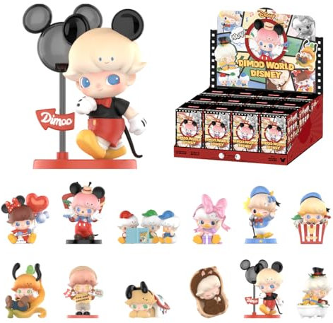 POP MART DIMOO WORLD X DISNEY Series Figures Whole Set Premium Design Gifts for Women Fan-Favorite Collectible Chic Art Toy Action Figure