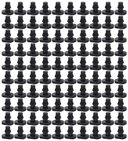 Lot de 100 bouchons de tuyau d'arrosage avec embout 4/7 - Fermeture 4/7 - Raccords d'irrigation goutte à goutte - Lot de 100 tubes capillaires avec piston