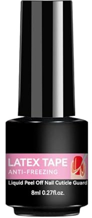 Hautschutz zum Auftragen von Nagellack, Maniküre-Werkzeuge, Salon, 8 ml – Basislack abnehmbar, für Reisen, professionell, Innen, Schule, Freundin, Ehefrau, Freundin, Schwester, Mädchen