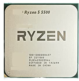 R 5 5500 R5 3.6 GHz 6-Core 12-Thread CPU Processor 7NM L3=16M 100-000000457 Socket AM4 No Fan