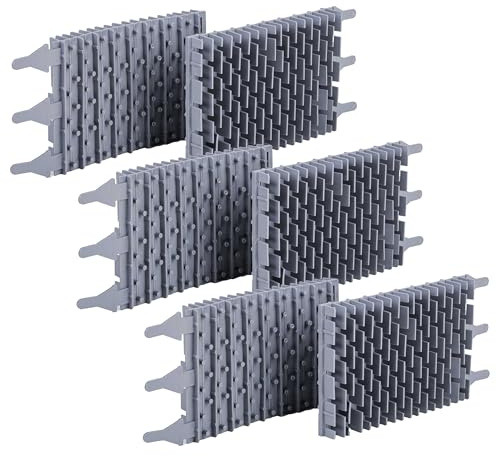 vhbw 6X Bürste Ersatz für Zodiac R0635904 für Poolroboter, Poolsauger - Aus Gummi, 23,9 x 12,8 x 4 cm