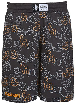 Spalding Herren Short Heart'n'Soul Black/Orange XL