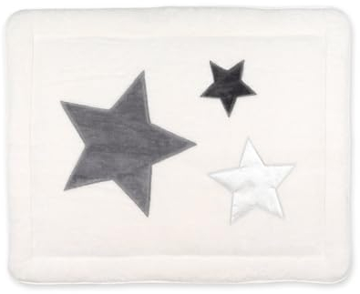 BEMINI Laufstalleinlage Krabbeldecke Pady softy + terry Stars ecru