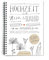 Eine der Guten Hochzeitsplaner, A5 Weddingplaner Notizbuch (kein Ratgeber) mit Registern zum selbst Ausschneiden, grau weiß beige