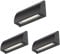 ledscom.de 3 Stück LED Wandleuchte/Treppenlicht SEGIN für außen, IP54, flach, Downlight, schwarz matt, eckig, 3,6 W, 278lm, kaltweiß