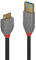 Lindy 1m USB 3.2 Type A to Micro-B Cable, 5Gbps, Anthra Line