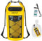 Piscifun Wasserdicht Dry Bag Rucksack Schwimm Dry Rucksack für Wassersport - Angeln Segeln Kajak Surfen Rafting Camping Geschenke für Männer und Frauen, die frei wasserdichte Schutztasche Gelb 30L